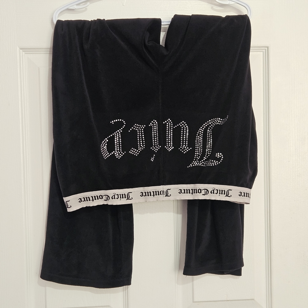Juicy Couture Black Velour Pants